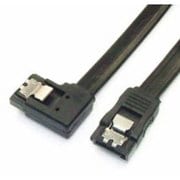 ストッパー付 SATAIIケーブル 片側L型コネクタ(右向き) 30cm PSR30BK