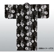 525 [ユカタジ 黒雪輪 女浴衣 L]