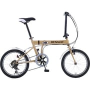 折りたたみ自転車（18型） ベージュ FDB186