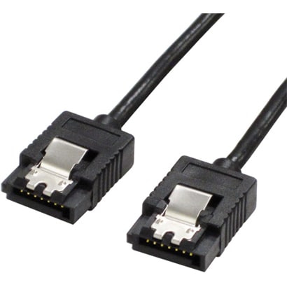 SATAケーブル SATA3対応 ラッチ付き 30cm SATR-3103BK