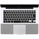 リストラグセット MacBook 13inch/アルミニウムユニボディモデル用 トラックパッドフィルム付属 ライトグレー PWR-53