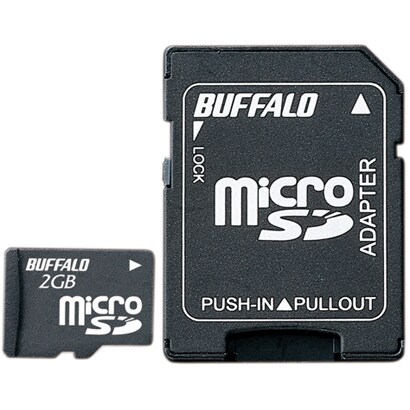 RMSD-BS02GSA [microSDカード 2GB SD変換アダプター付 防水仕様]