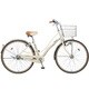 自転車（26型） ホワイトベージュ VIATORE（ヴィアトーレ）・ガチガチロック （3段変速） B-VA633-T