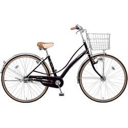 自転車（27型） ピュアブラック VIATORE（ヴィアトーレ）・ガチガチロック （3段変速） B-VA733-B