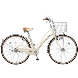 自転車（27型） ホワイトベージュ VIATORE（ヴィアトーレ）・ガチガチロック （3段変速） B-VA733-T
