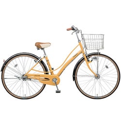 自転車（27型） マスタードイエロー VIATORE（ヴィアトーレ）・ガチガチロック （3段変速） B-VA733-Y