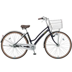自転車（27型） ピュアブラック ann（アン）・ガチガチロック （3段変速） B-ANN734-B
