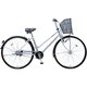 自転車（26型） プラズマシルバー BELTY（ベルティ）D・ガチガチロック （3段変速） B-BND635-S