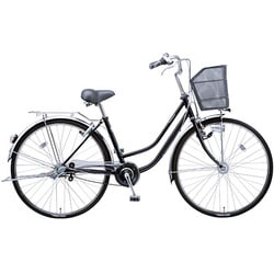 自転車(26型) ピュアブラック BELTY(ベルティ)W・ガチガチロック (3段変速) B-BNW632-B