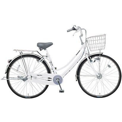 自転車（26型） GCホワイト Tough Mama（タフママ）・ガチガチロック・シルバーバージョン （3段変速） B-TMS63-F