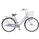 自転車（26型） シャトルシルバー Tough Mama（タフママ）・ガチガチロック・シルバーバージョン （3段変速） B-TMS63-S