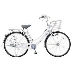 自転車(27型) GCホワイト Tough Mama(タフママ)・ガチガチロック・シルバーバージョン (3段変速) B-TMS73-F