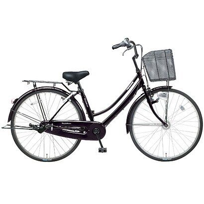 自転車（27型） ピュアブラック Tough Mama（タフママ）・ガチガチロック・ブラックバージョン （3段変速） B-TMB73-B