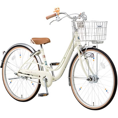 自転車（26型） F：アイボリーホワイト アンサンブル・ガールズ B-SBG612-F