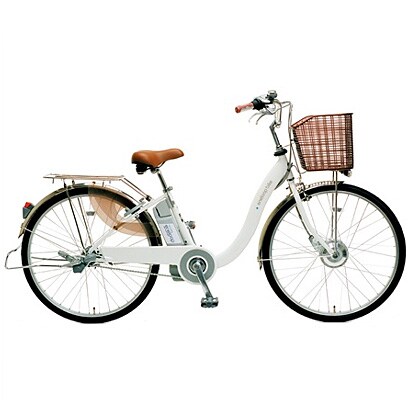 電動アシスト自転車（26型） ホワイト 電動ハイブリッド自転車 eneloop bike（エネループバイク） CY-SPA226-W-H