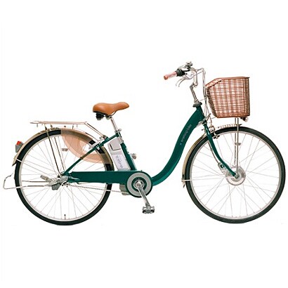 電動アシスト自転車（26型） ダークグリーン 電動ハイブリッド自転車 eneloop bike（エネループバイク） CY-SPA226-G-H