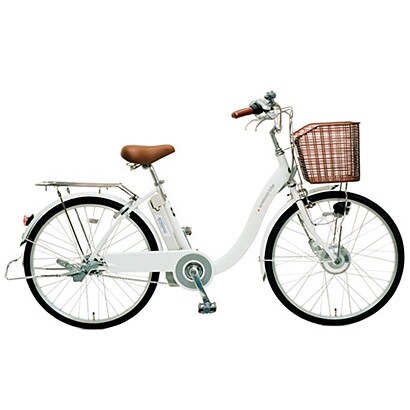電動アシスト自転車（24型） ホワイト 電動ハイブリッド自転車 eneloop bike（エネループバイク） CY-SPE224-W-H