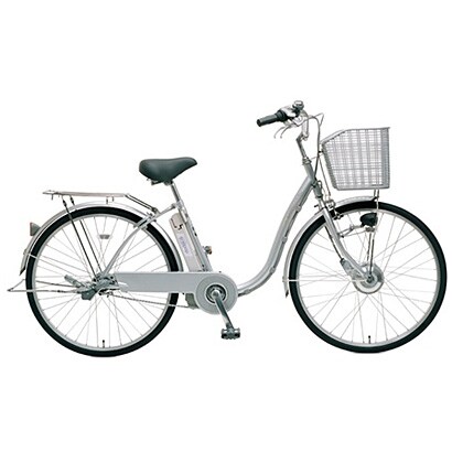 電動アシスト自転車（26型） シルバー 電動ハイブリッド自転車 eneloop bike（エネループバイク） CY-SPF226-S-H