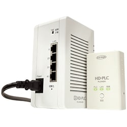 HD-PLCアダプタ ギガ対応LAN4ポート搭載 スタートパック CG-PLCHD04GRS