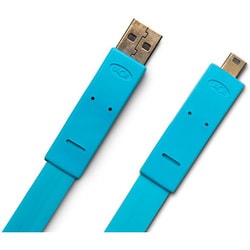 USBケーブル USB A-mini B 1.2m ブルー 130857