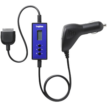 LAT-FMI02PU [iPod Dockコネクタ搭載 車載用FMトランスミッター パープル]