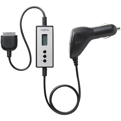 LAT-FMI02SV [iPod Dockコネクタ搭載 車載用FMトランスミッター シルバー]