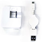 USB延長ケーブルリールタイプ+AC充電器 ホワイト [DSi用]