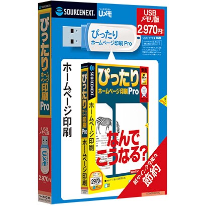 ぴったり ホームページ印刷 Pro USBメモリ版 [Windowsソフト]
