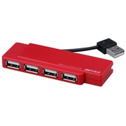 USBハブ バスパワー専用 4ポート レッド BSH4U04RD