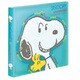 スヌーピー CD＆DVDファイル1段タイプ 12枚収容 6枚シート 青 EDFSNC2071