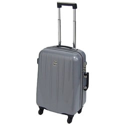 TSAロック搭載 ファスナーハードキャリーケース シルバー TG-0595-60FT