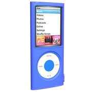 第4世代 iPod nano用 シリコンケース ブルー SUMLN4G-BL
