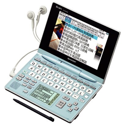Brain 100コンテンツ収録電子辞書 カラー液晶搭載 高校生モデル ウォーターブルー PW-GC590A