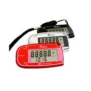 Gセンサー搭載薄型歩数計 こっそりウォーキング ブラック PW-01BK