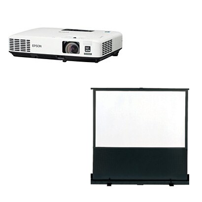 モバイルユース データプロジェクター EasyMP/WXGA対応 短焦点 3000lm 16：10/70型 携帯型ロールスクリーンセット EB-1735W23