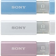 USBフラッシュメモリ ポケットビット カラーミックス3本パック アイスブルー/スノーホワイト/ローズピンク 8GB×3本組 USM8GL-3C