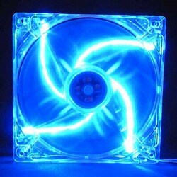 青LED内蔵 120mm角 ケースファン ZFL12025L-BU
