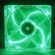 緑LED内蔵 120mm角 ケースファン ZFL12025L-GR
