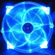 青LED内蔵 220mm角 ケースファン ZFL22030L-BU