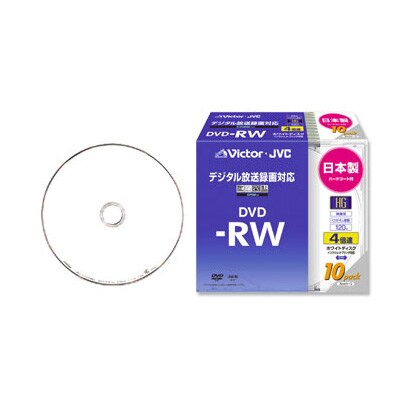 録画用DVD-RW 120分 2-4倍速 CPRM対応 10枚 インクジェット対応 VD-W120HW10