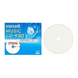 音楽用CD-R 80分 1枚 CDRA80WP.1J