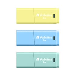 USBフラッシュメモリ 3色セット イエロー/ブルー/グリーン 2GB×3本組 USBL2GVC3