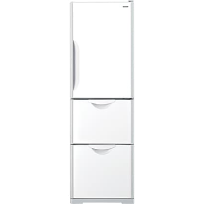 冷蔵庫（300L・左開き） クリアホワイト SLIM300（スリム300） R-S30YMVL-W