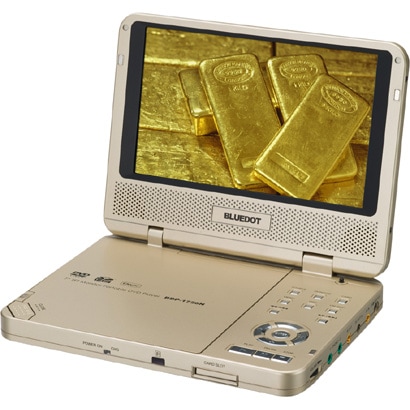7インチ ポータブルDVDプレーヤ シャンパンゴールド DivX（ディビックス）対応 BDP-1726N