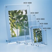 アクリルシンプルフォトフレーム クリア キャビネ判 ACS-0305