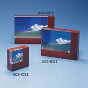 L型ウッディフォトフレームウォールナットブラウン ACS-0372
