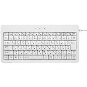 USB&PS/2接続 コンパクトフルキーボード ホワイト TK-FCM005WH