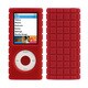 第4世代 iPod nano用 シリコンカバー レッド SPK-PIXELSKIN-N4-RD