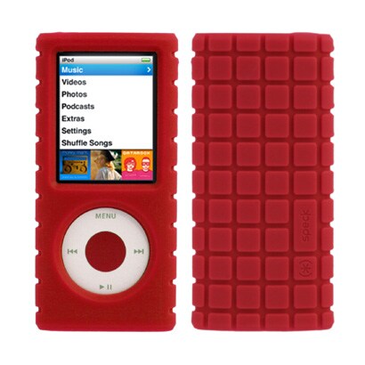 第4世代 iPod nano用 シリコンカバー レッド SPK-PIXELSKIN-N4-RD