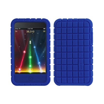 iPod touch用 シリコンカバー ブルー SPK-PIXELSKIN-T2-BL